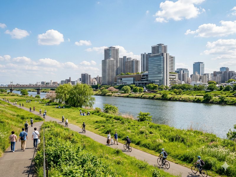 すみれが丘の街並み